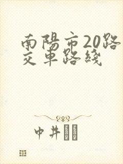 南阳市20路公交车路线
