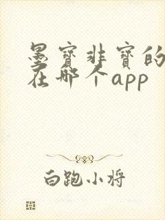 墨宝非宝的小说在哪个app