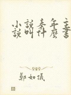小说秦年主角小说叫什么书