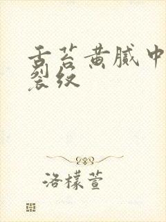 舌苔黄腻中间有裂纹