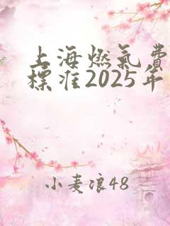 上海燃气费收费标准2025年