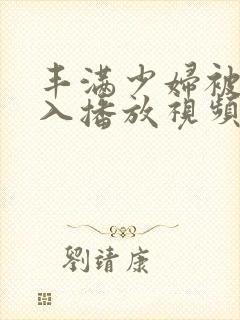 丰满少妇被猛进入播放视频