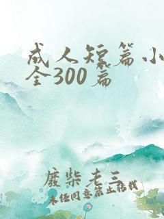 成人短篇小说大全300篇