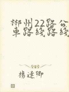 郴州22路公交车路线路线