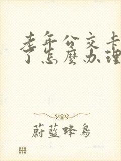 老年公交卡过期了怎么办理