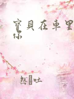 宝贝在车里想要你