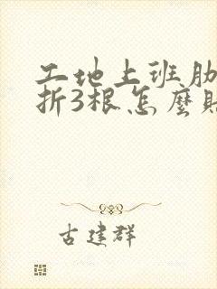工地上班肋骨骨折3根怎么赔偿
