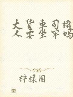 大货车司机撞死人要坐牢吗