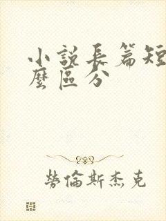 小说长篇短篇怎么区分
