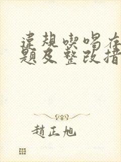 违规吃喝存在问题及整改措施