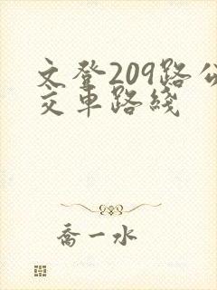文登209路公交车路线