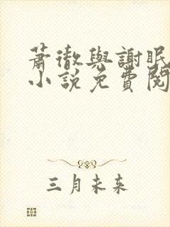 萧彻与谢眠薇的小说免费阅读