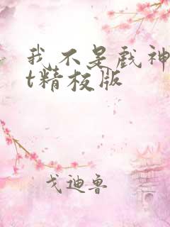 我不是戏神txt精校版