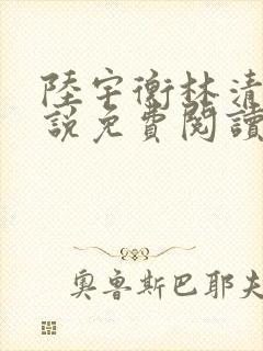 陆宇衡林清婉小说免费阅读最新章节
