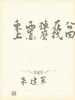 东西掉在公交车上怎么找回