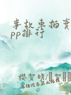事故车拍卖网app排行