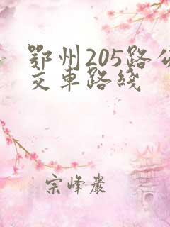 鄂州205路公交车路线