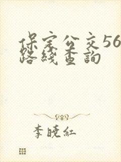 保定公交56路路线查询