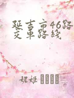 延吉市46路公交车路线