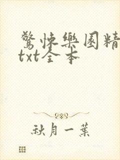 惊悚乐园精校版txt全本