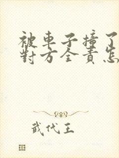 被车子撞了轻伤对方全责怎么赔偿