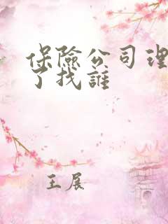 保险公司理赔不了找谁