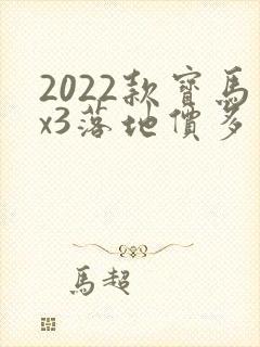 2022款宝马x3落地价多少钱