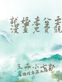 试婚老公要给力漫画免费观看