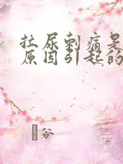 拉尿刺痛是什么原因引起的