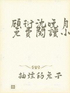 顾衍沈晚月全文免费阅读小说
