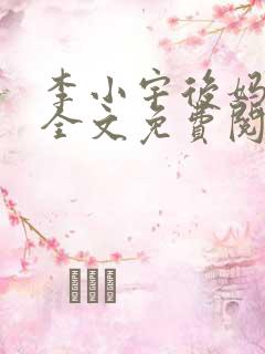 李小宇后妈小说全文免费阅读