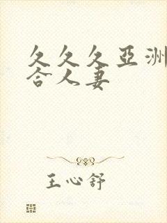 久久久亚洲人综合人妻