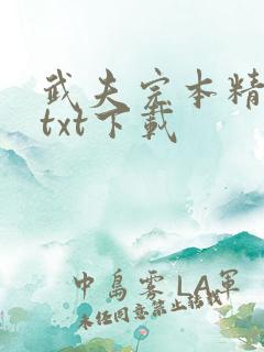 武夫完本精校版txt下载 武夫完本精校版txt下载