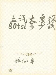 上汽大众探岳280tsi多少钱