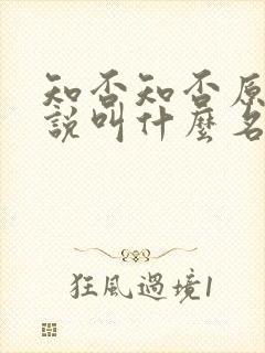 知否知否原著小说叫什么名