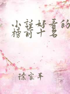 小说好看的排行榜前十名