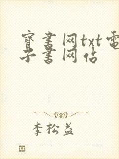 宝书网txt电子书网站