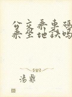 公交乘车码可以乘坐地铁吗