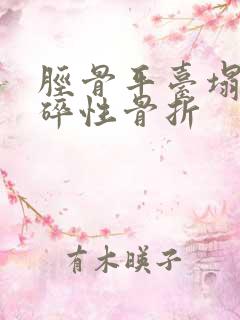 胫骨平台塌陷粉碎性骨折 胫骨平台塌陷粉碎性骨折