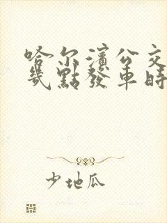 哈尔滨公交早上几点发车时间