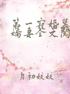 第一宠婚慕少的娇妻全文阅读