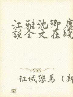江雅沈卿尘的小说全文在线阅读无弹窗