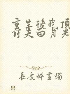 重生后我顶替了前夫白月光大概剧情