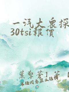 一汽大众探岳330tsi报价