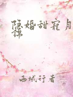 隐婚甜宠月上云锦