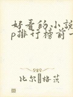 好看的小说app排行榜前十名