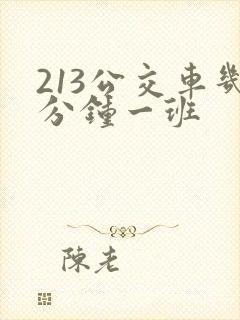213公交车几分钟一班