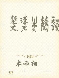 楚瑾川林知韵全文免费阅读最新章节