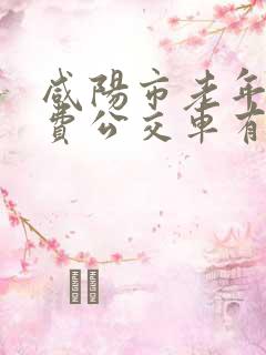 咸阳市老年人免费公交车有哪些