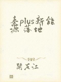 秦plus新能源 落地
